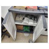 Lot of (3) Plastic Storage Cabinets 2-door