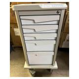 MSRP $2200 Inner Space 5-Drawer  Tempo N24 Cart -3 (3"), 1 (6"), & 1 (9") drawer configuration 21"d x 17.75"w x 36" Supply Medical Crash Cart With Battery Powered Locking System - Great Working Co
