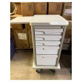 MSRP $2200 Inner Space 5-Drawer  Tempo N24 Cart -3 (3"), 1 (6"), & 1 (9") drawer configuration 21"d x 17.75"w x 36" Supply Medical Crash Cart With Battery Powered Locking System - Great Working Co