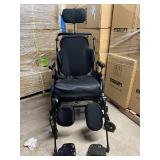 Quickie Iris Tilt-In-Space Mono-Backrest Adjustable Wheelchair - Hub Brakes, Intelligent Rotation Technology, Intuitive Hanger Designs - Great Condition!