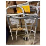 Lot of 2 Mixed Brand (Medline, Drive Medical) Folding Walkers - 1 NEW & The Other Like New Condition!