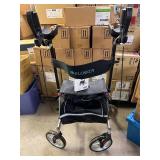 Elenker Stand Up Straight Rollator Upright Walker with Seat, Backrest, Storage Bag - Includes Manual - Easy to Maneuver, Used for a Variety of Terrains, Safe and Durable - Like New Condition!