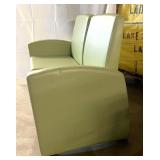 MSRP $3600 High Quality & Designer Stance Healthcare "Onward" Lounge Two Seater Chair - 21" Seat Width, No Center Arms, Square Backs - Great Condition! A Very Heavy Solid Piece Warrant Backed Buil