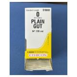 Ethicon S104H (4 Metric) 54" Plain Gut Standard Length Absorbable Surgical Suture - Exp 12/25