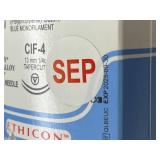 Ethicon 788G 12-Pack 10-0 (0.2 Metric) 8" CIF-4 13mm 1/4c PROLENE Polypropylene Blue Monofilament Suture - Ethalloy Needle Alloy, Tapercut Surgical Needle - Exp 9/25
