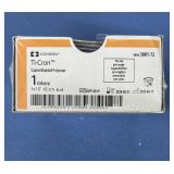 Covidien 3001-72 1 (4 Metric) 6x18" Ti-Cron Pre-Cut Coated Blue Braided Polyester Suture - Exp 5/25