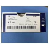 Covidien SP-5686 5-0 (1 Metric) 18" Edgellant P-12 Cutting 3/8 19mm Surgipro II Blue Monofilament Polypropylene Suture - Exp 9/27