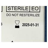 Arthrex AR-7230-01 12-Pack 4-0 (1.5 Metric) 3/8 Circle Taperpoint Needle FiberWire Blue Braided Polyblend Suture - Exp 1/25