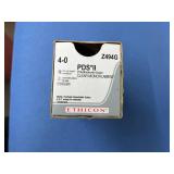 Ethicon Z494G 4-0 PDS*II (Polydioxanone) Clear Monofilament Synthetic Absorbable Suture