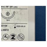 Mitek Sports Medicine DePuy Synthes 223104 (5 Metric) MO-7 22mm 1/2c 36" Taper Orthocord Violet Braided Composite Suture - Exp 5/25