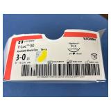Covidien VL0CM0004 12-Pack 3-0 (2 Metric) 6" Undyed V-Loc 90 Absorbable Wound Closure Device - Exp 10/26