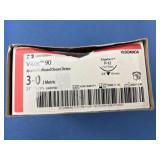 Covidien VL0CM0034 12-Pack 3-0 (2 Metric) 23" Undyed Edgellant P-12 Cutting 3/8 19mm V-Loc 90 Absorbable Wound Closure Device - 11/26
