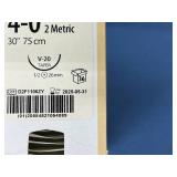 Covidien GG-121 36-Pack Chromic Gut 4-0 (2 Metric) 30" V-20 Taper 1/2 26mm Chromic Gut Suture - Exp 5/25