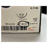 Covidien CL-17-MG 12-Pack 3.5 Metric 5 x 18" GS-22 Taper 27mm Polysorb Braided Absorbable Suture - Exp 12/25