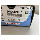 Ethicon 8976H 36-Pack 3-0 V-7 26mm 1/2c PROLENE Polypropylene Blue Monofilament Non-Absorbable Suture - Tapercut Surgical Needle, Ethalloy Needle Alloy - Exp 11/24