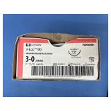 Covidien VL0CM2004 12-Pack 3-0 (2 Metric) 6" Undyed Surgalloy V-20 Taper 1/2 26mm V-Loc 90 Absorbable Wound Closure Device - Exp 7/26