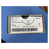 Covidien GMM-344L 12-Pack 1 (4 Metric) 96" GS-26 Taper 1/2 65mm 48" Loop Maxon Green Monofilament Absorbable Suture - Exp 2/26