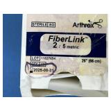 Arthrex AR-7235 FiberLink 2 (5 Metric) 26" Blue Braided Polyblend Suture with Closed Loop One End - Exp 8/25