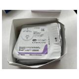 Ethicon J765D 1 (4 Metric) 18" CTX 48mm 1/2c Taper Coated Vicryl Polyglactin 910 Violet Braided Suture - Control Release, Single Strand Delivery - Exp 7/25