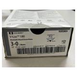 Covidien VL0CL0024 3-0 (2 Metric) 18" V-Loc 180 Edgellant P-12 Cutting 3/8 19mm Absorbable Wound Closure Device - Exp 10/23