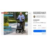 Elenker Stand Up Straight Rollator Upright Walker with Seat, Backrest, Storage Bag - Includes Manual - Easy to Maneuver, Used for a Variety of Terrains, Safe and Durable - Like New Condition!