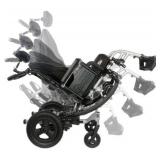 Quickie Iris Tilt-In-Space Mono-Backrest Adjustable Wheelchair - Hub Brakes, Intelligent Rotation Technology, Intuitive Hanger Designs - Great Condition!