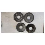 Four 2.5LB 2-Inch Weight Plates (Used)