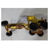 Vintage Tonka Road Grader and Bulldozer Pressed Steel Construction Toys
