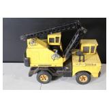 Vintage Mighty Tonka Yellow Crane Truck Diecast Steel Toy