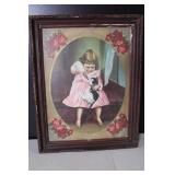 Vintage Framed Prints and Peacock Serving Tray Collection