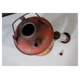 Vintage Red Gasoline Can and NAPA Tools & Equipment Rolling Cart