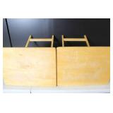 Pair of Wooden Folding TV Trays