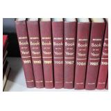 Large Collection of Encyclopedia Yearbooks and Reference Books, 1940s-1990s