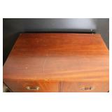 Vintage General Electric Wood Cabinet Console Shell