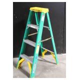 Werner 4.5ft Aluminum Step Ladder and 4ft Fiberglass Step Ladder Set