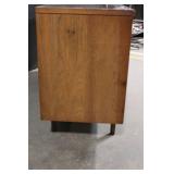 Mid-Century Modern Wood Dresser with Cabinet and Drawers