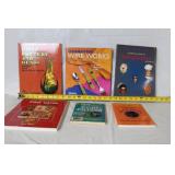 Collection of 6 Collectible Reference Books on Antiques and Hobbies