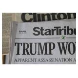 Collection of Historic Newspapers Including Political Headlines and Major Events