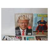 Collection of Political and Historical Magazines and Books Featuring Trump, Kennedys, and More