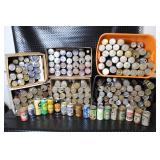 Large Collection of Vintage Beer Cans and Bottle Assorted Brands