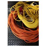 Lot of Extension Cords, Timers, Electrical Adapters, and Wrap-It Straps
