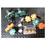 Lot of Extension Cords, Timers, Electrical Adapters, and Wrap-It Straps