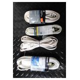 Lot of Extension Cords, Timers, Electrical Adapters, and Wrap-It Straps