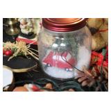 Large Assorted Vintage Christmas Decor Collection with Lighted Figures and Tree