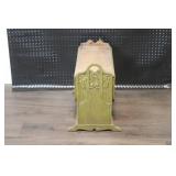 Vintage Wooden Drop Leaf Magazine Table with Ornate Carving