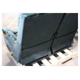 Double Reclining Loveseat with Wood Accents