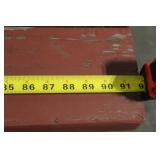 Rectangular Wooden Picnic Table with Benches and Striped Cushions