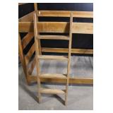 Wooden Bunk Bed Frame with Ladder