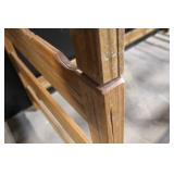 Wooden Bunk Bed Frame with Ladder