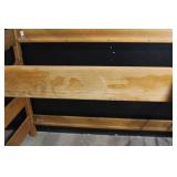 Wooden Bunk Bed Frame with Ladder